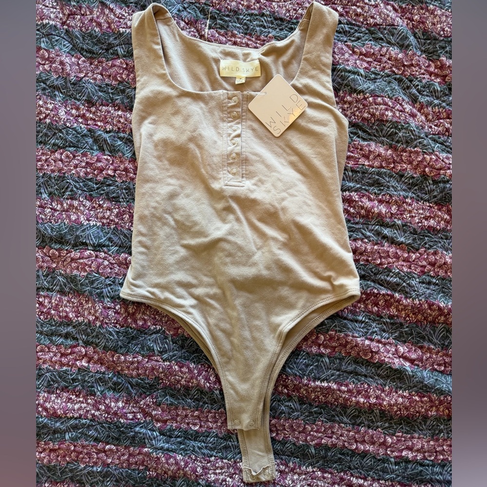 Wild Skye Taupe Bodysuit